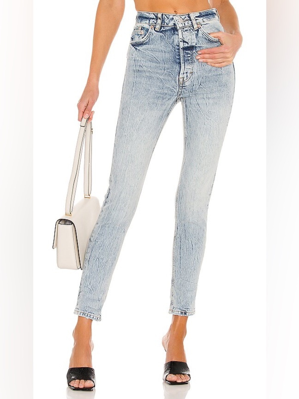 We The Free Zuri Mom Acid Wash Jeans in Lived